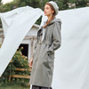 Famecoco范可儿连帽长款风衣外套女减龄时尚F221AT005 商品缩略图2