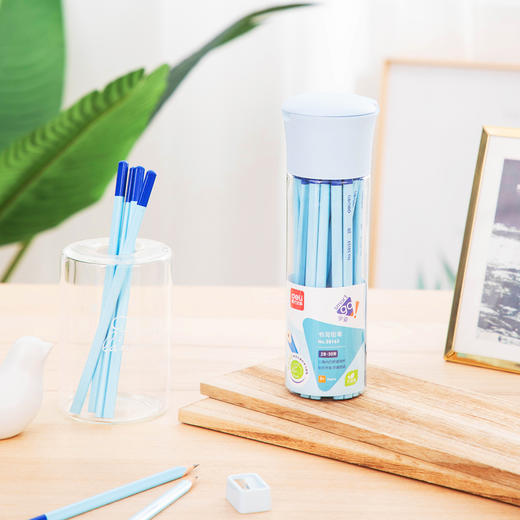 得力矫姿铅笔58163桶装2B(30支/筒) 商品图1