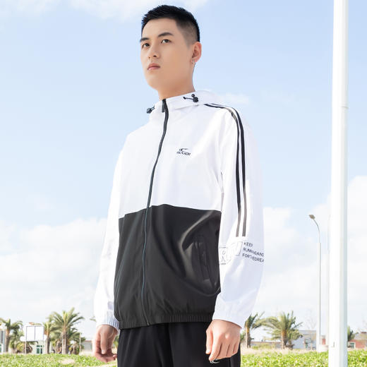 【线下同款 宽松版型 撞色拼接】赛琪男士薄款运动风衣212061 商品图3