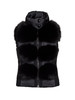 Goldbergh - Chic Bodywarmer Real Fur - Black - 戈德堡 - 背心 - 黑色 商品缩略图0