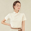 famecoco范可儿半高领打底衫女春内搭短袖t恤F221BB005 商品缩略图3