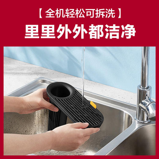 美的(Midea）刀筷消毒机家用小型多功能紫外线烘干防霉杀菌厨房消毒架智能刀架筷筒小型台面筷子消毒机蓝色 商品图2