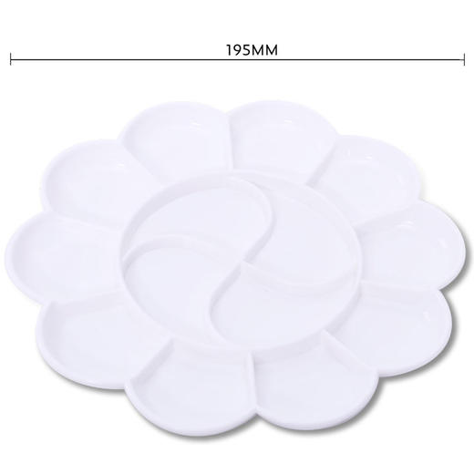 得力优酷调色盘9403白（14格19.5cm） 商品图2