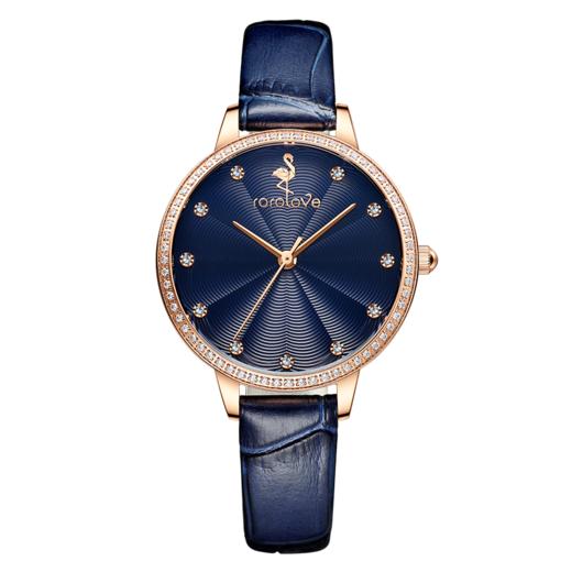 【ROROLOVE】宣爱Announce系列 天然钻石手表女款简约ins风精致女表腕表（75颗钻石） 商品图0