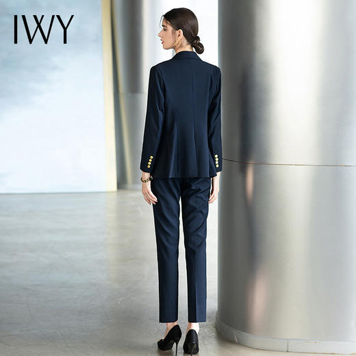 IWY/藏青色金属扣双排六粒扣经典商品西装套装 CP1487 商品图2