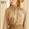 IWY/卡其色咖色断面优雅衬衫百搭内搭衬衫 B419 商品缩略图3