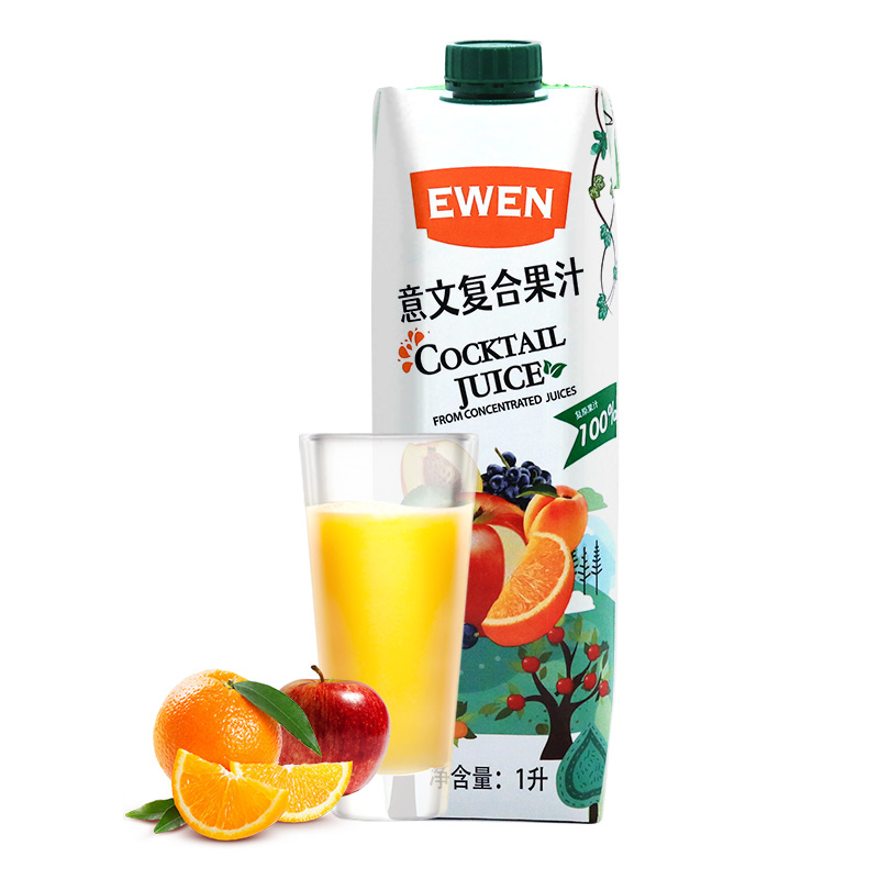 意文（EWEN）塞浦路斯进口 复合果汁 1L/盒