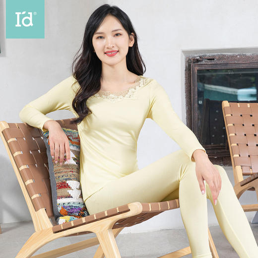 I'd爱帝优雅刺绣蕾丝花边打底内衣套装 商品图0