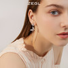 ZEGL蝴蝶流苏耳环女长款小众设计感高级贝壳耳钉925银针秋冬耳饰 商品缩略图3