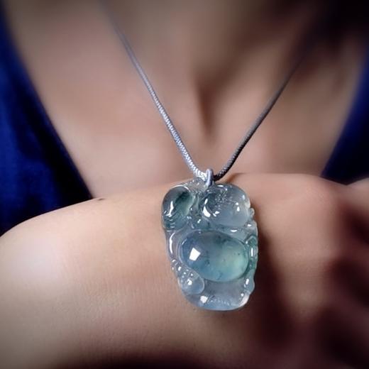 玻璃种翡翠立身弥勒佛 商品图12