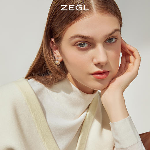 ZEGL天然珍珠葫芦耳钉女高级感轻奢气质耳环复古925银针秋冬耳饰 商品图2