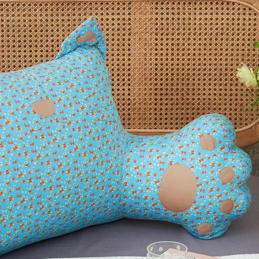 碎花猫咪靠孕妇猫咪腰枕床头大靠枕 商品图2