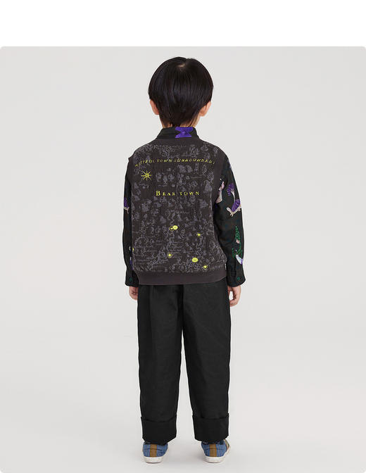 江南布衣童装22春装新款男女童时尚毛衫背心1MB302090 商品图5