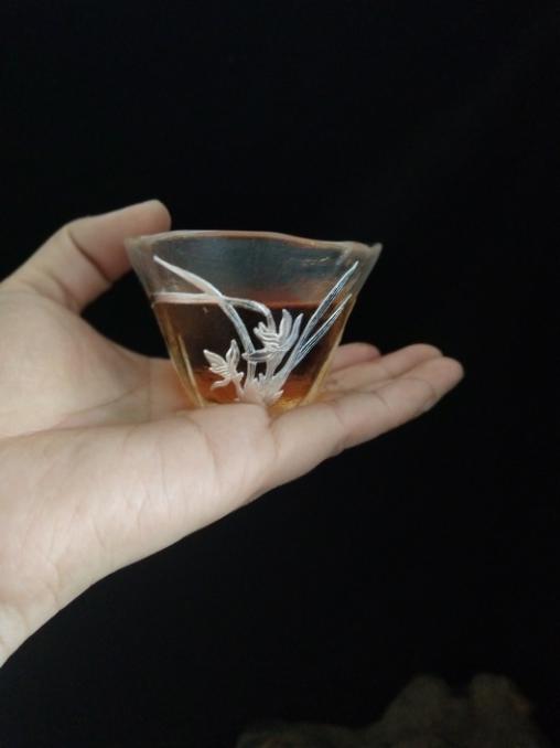 华艺银坊 幽兰八件套  可单选 家用茶具会客茶具  人工无铅玻璃杯 商品图2