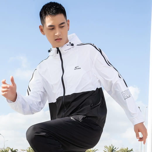 【线下同款 宽松版型 撞色拼接】赛琪男士薄款运动风衣212061 商品图2