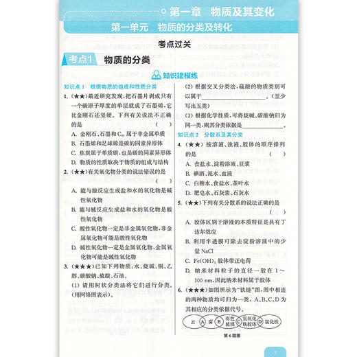 用建模思维学高中化学 导练版 必修第一册 必修1 人教版高中化学辅导训练 含参考答案、解析及易错点评 华东理工大学出版社 商品图2