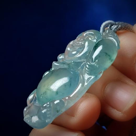 玻璃种翡翠立身弥勒佛 商品图3