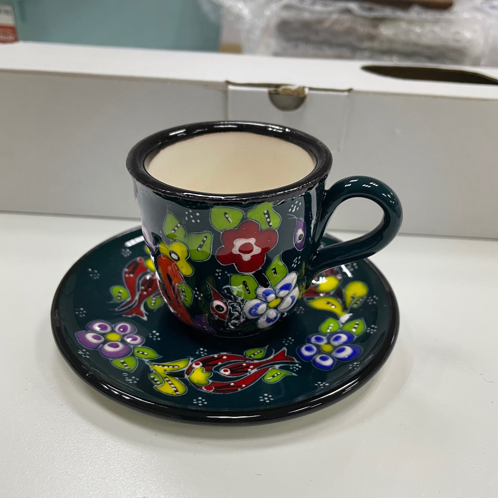 手工陶瓷咖啡杯（卡帕）六杯六碟套装