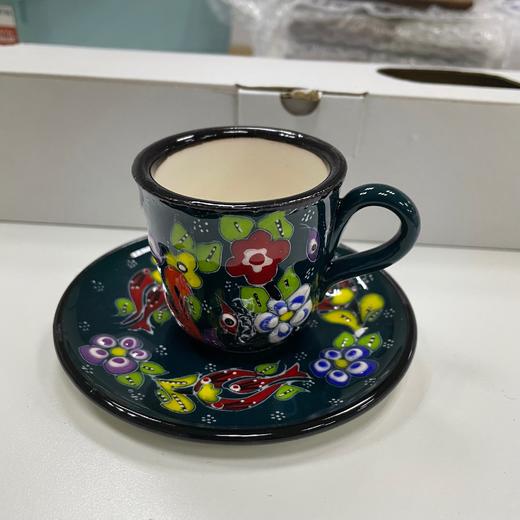 手工陶瓷咖啡杯（卡帕）六杯六碟套装 商品图0