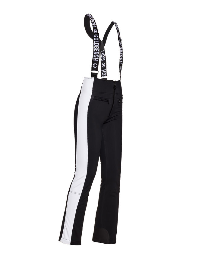 Goldbergh - HIGH END ski pants - black/white - 女装 - 滑雪裤 - 黑白