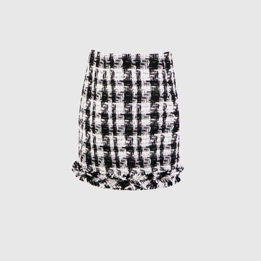 基础单层毛边半裙 商品图3