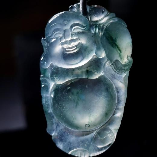 玻璃种翡翠立身弥勒佛 商品图1