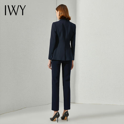 IWY/藏青色正装套装女气质通勤大学生公务员职场面试时尚商务正装CP1412 商品图2