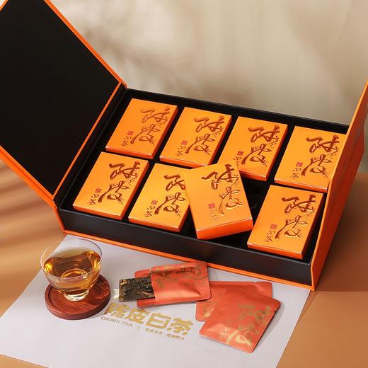 得一茶陈皮白茶礼盒装200g  5g*40片2015年寿眉/ 2015年新会陈皮 5g/泡 40泡/盒 商品图4