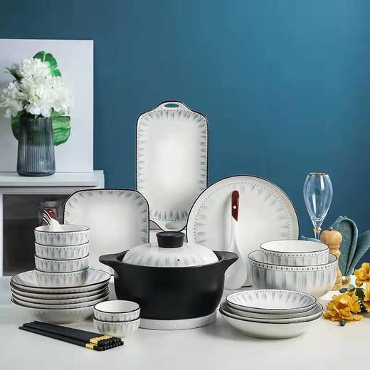 简约北欧餐具陶瓷碗套装 商品图0