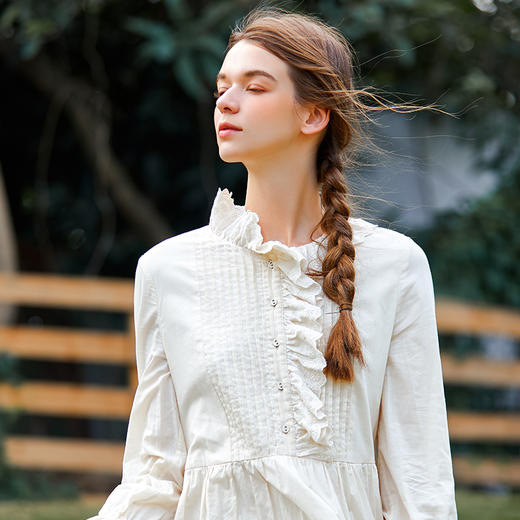 Famecoco范可儿小香风连衣裙时尚潮流春装女F221FA007 商品图3