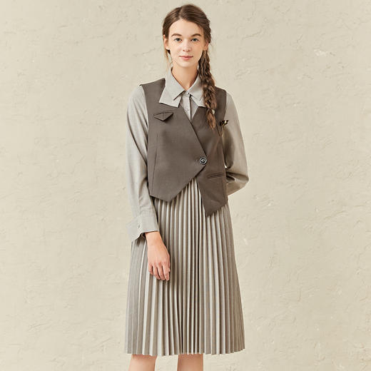 Famecoco范可儿法式高级感套装裙春款御姐两件套F221EA006 商品图2
