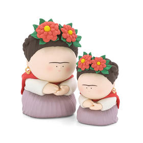 大美术馆 大艺术家系列第二季 潮玩大娃摆件手办 弗里达·卡罗 落地雕塑