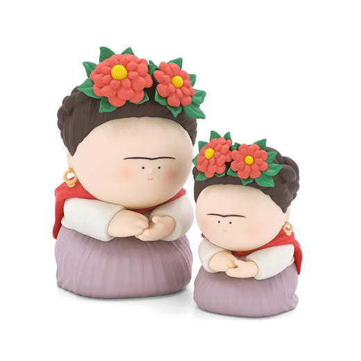 大美术馆 大艺术家系列第二季 潮玩大娃摆件手办 弗里达·卡罗 落地雕塑 商品图0