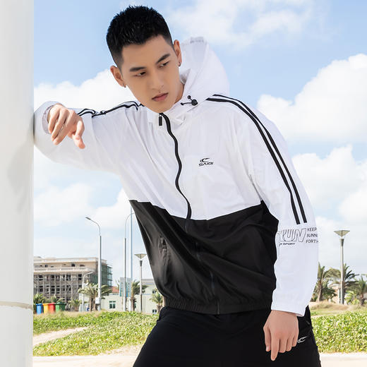 【线下同款 宽松版型 撞色拼接】赛琪男士薄款运动风衣212061 商品图1