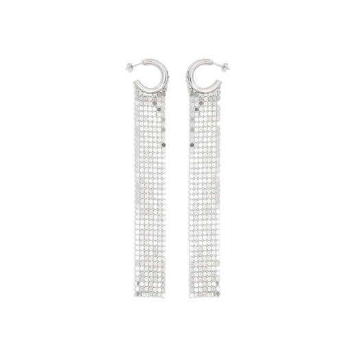 北京仓｜Paco Rabanne-Pixel-银色网纱 长款耳环［法国设计师］ 商品图1