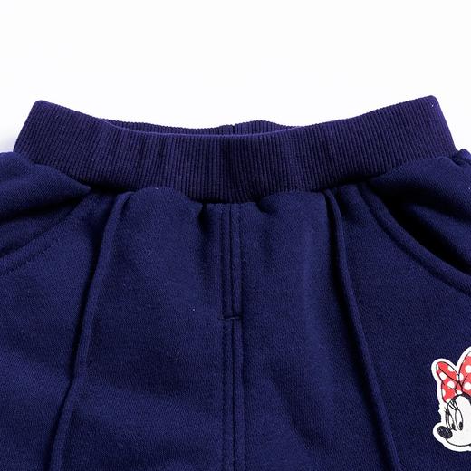 迪士尼童装女童俏皮米妮休闲长裤抓绒保暖舒适春秋甜美洋气213K1206 商品图4