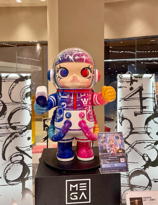 POPMART MEGA珍藏系列 1000% SPACE MOLLY 美林密码 商品图2