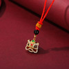 【虎年吊坠亲子款】S925纯银项链女生肖本命年虎年红玛瑙吊坠醒狮小众设计师饰品 商品缩略图1
