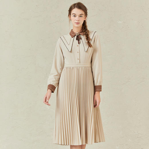 Famecoco范可儿春款女装气质洋气修身连衣裙F221FA020 商品图3