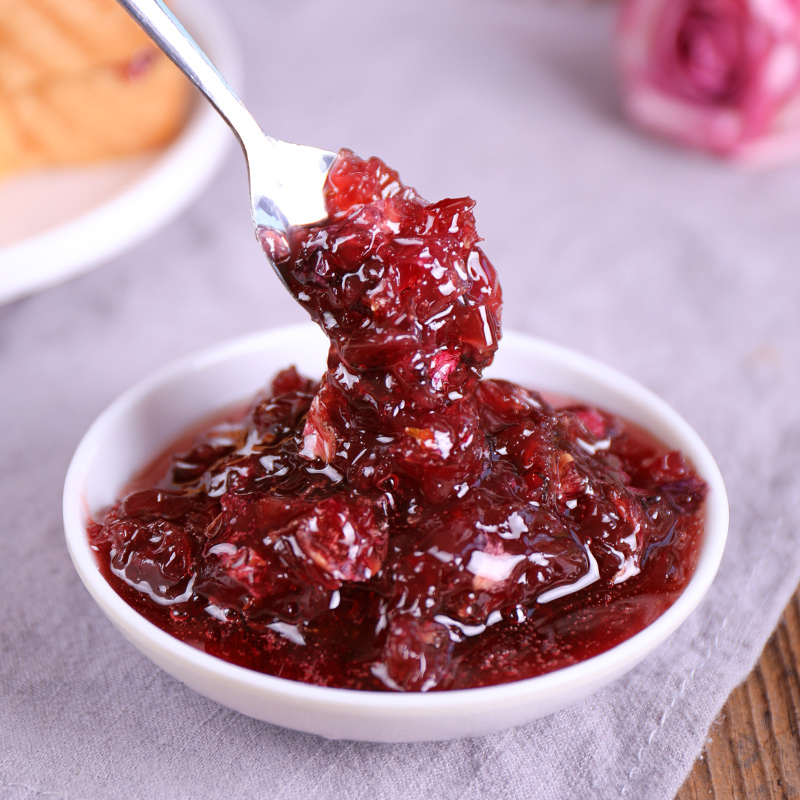 土哆哆云南滇红重瓣玫瑰花酱口感香甜花香浓郁