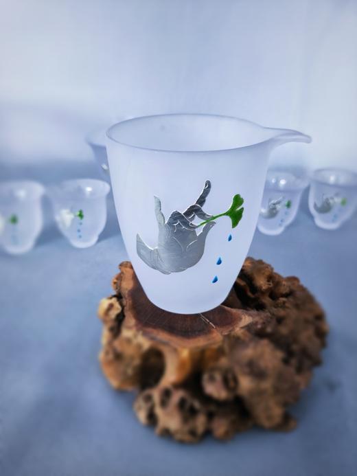华艺银坊 滴水观音八件套 可单选 家用茶具办公会客茶具 人工无铅玻璃杯 商品图3