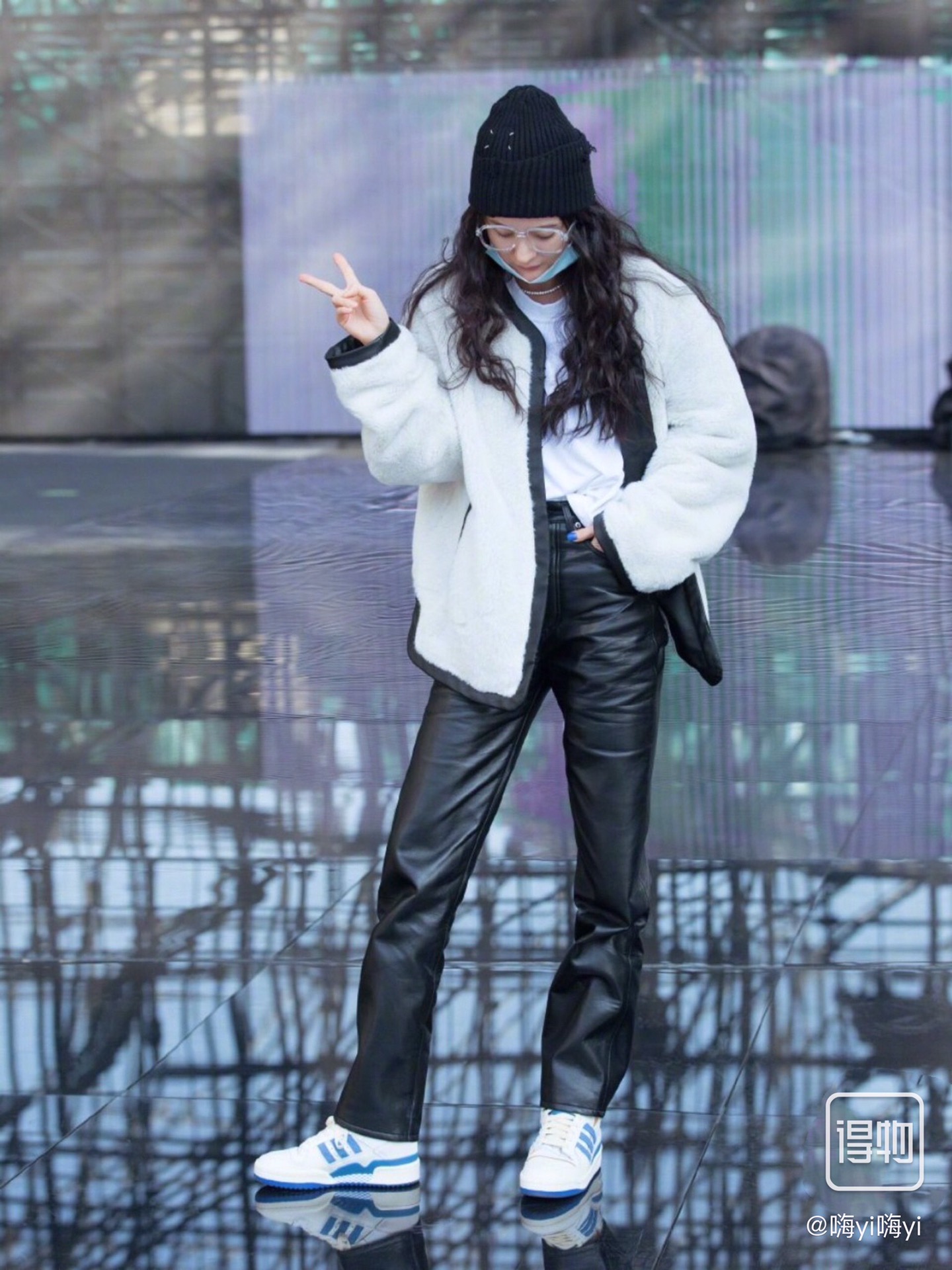 杨幂同款复古篮球运动鞋