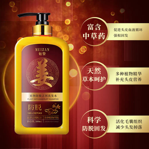第二代魅赞专业防掉固发去屑止痒高端姜王洗发水 商品图3