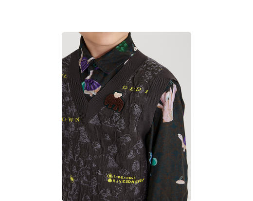 江南布衣童装22春装新款男女童时尚毛衫背心1MB302090 商品图6