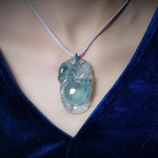 玻璃种翡翠立身弥勒佛 商品图10