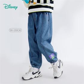 迪士尼男童裤子玩具总动员巴斯光年牛仔九分裤潮酷新品春秋221K1271