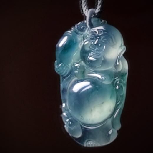 玻璃种翡翠立身弥勒佛 商品图2