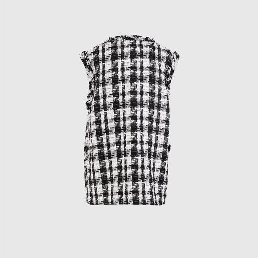 毛边不对称格马甲 商品图3