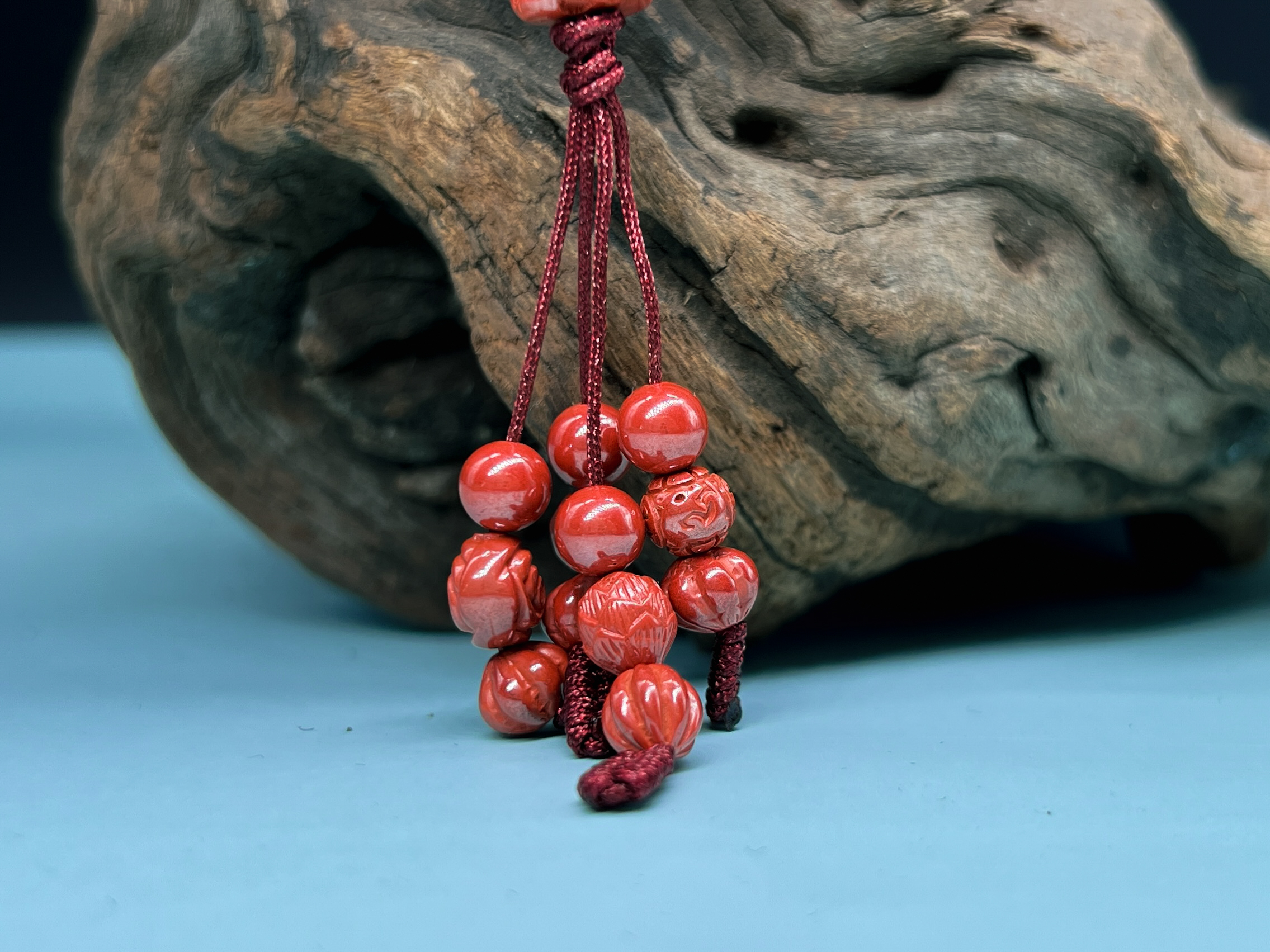 新年祈福中国传统朱砂挂件 吉祥喜庆过大年