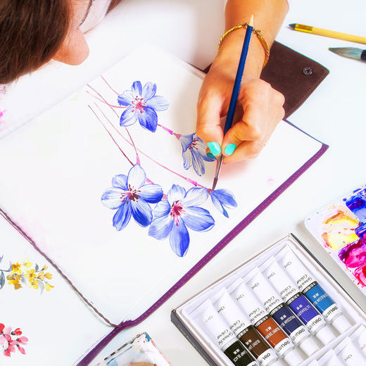 得力水粉颜料73854-18色12ml/73855-24色 商品图4